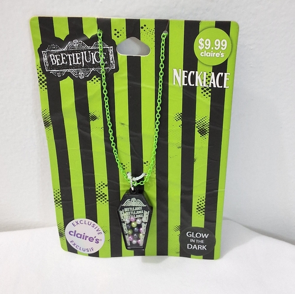 Beetlejuice Glow In The Dark Necklace, New With Tag - Picture 1 of 2